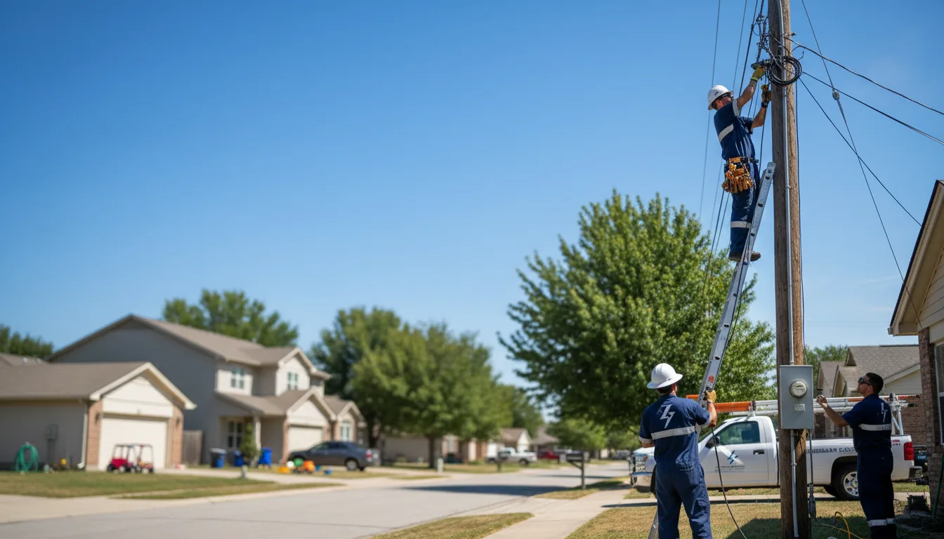 Residential electrician providing installation services in West Unity, OH